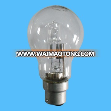 E27 A60 clear halogen bulbs 110V 120V 75w 72W